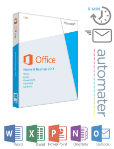 Microsoft Office 2013 Home & Business / natychmiastowa wysyłka e-mail / Salon Warszawa / FVAT23%
